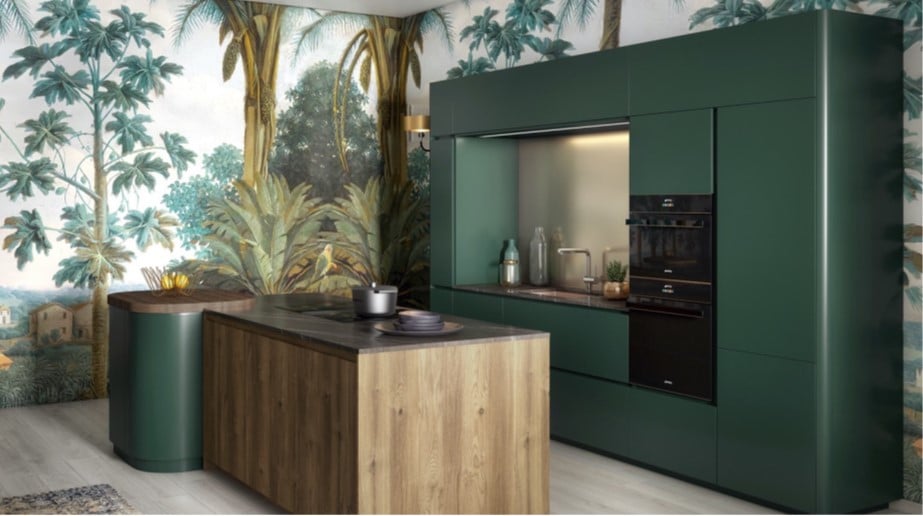 3d office kitchen rendering