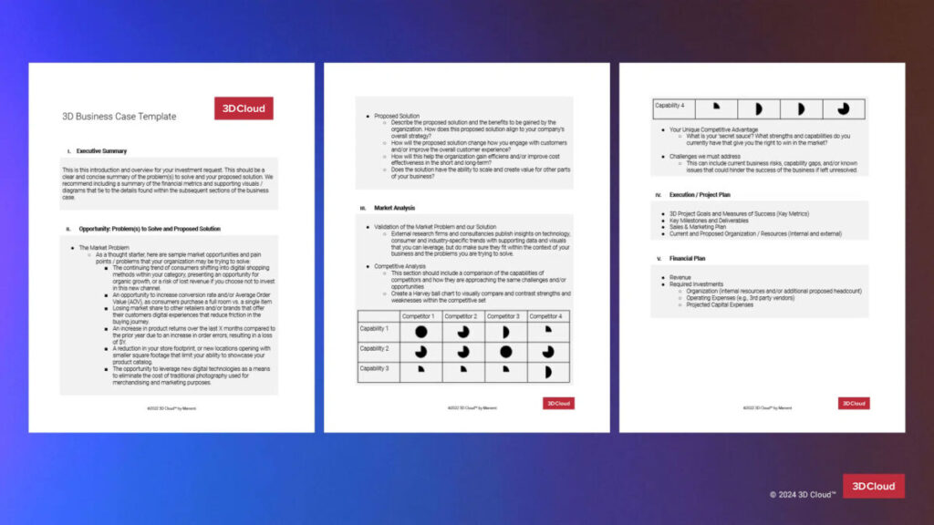 3D Project Business Case Example